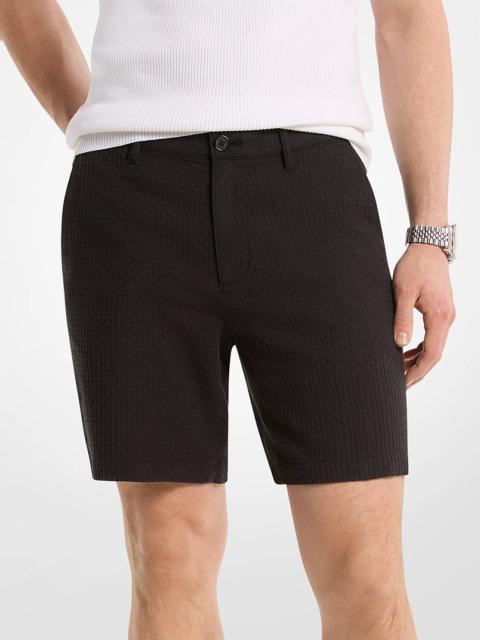 MICHAEL KORS Cotton Waffle Shorts