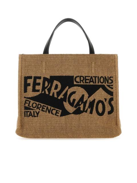 FERRAGAMO TT Sign Shopping Bag