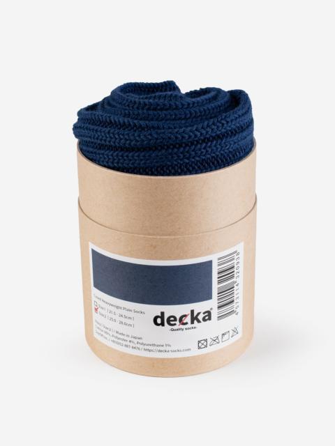 Iron Heart DEC-CAS-NAV Decka Cased Heavyweight Plain Socks - Navy