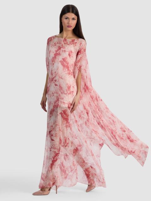 Alice + Olivia LINN CAPE MAXI DRESS