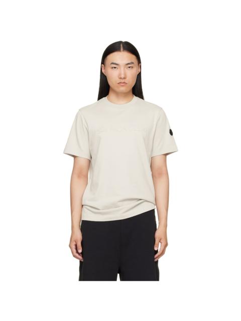 Moncler Gray Logo Cotton T-shirt