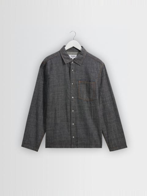 Wax London Manilla - Washed Indigo Chambray Shirt