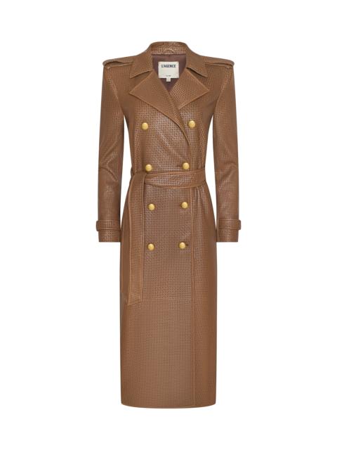Baylee Leather Trench Coat