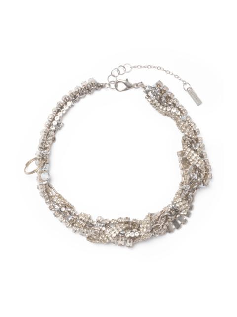 Collina Strada CRYSTAL CLEAR RHINESTONE JUNK NECKLACE