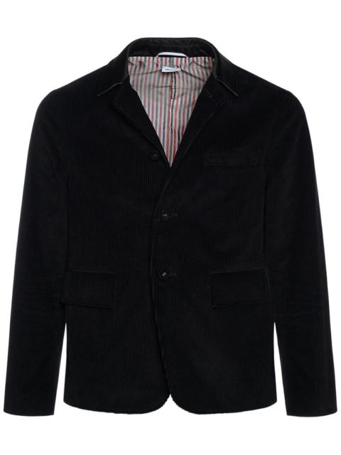 Button-up cotton blazer