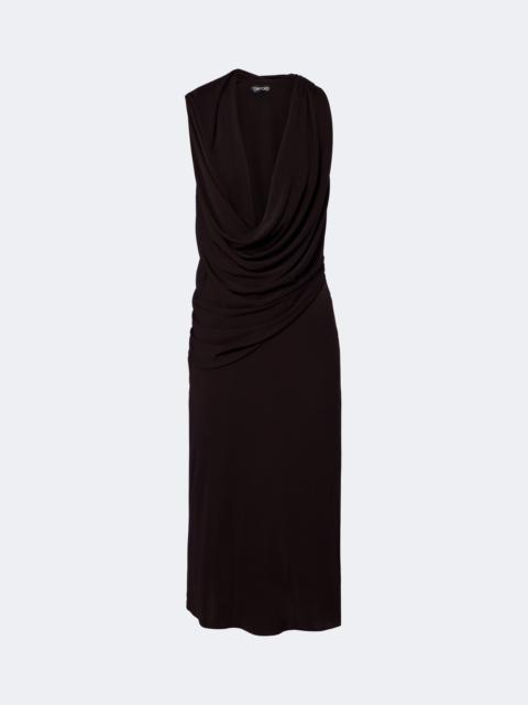 TOM FORD Crêpe jersey midi dress