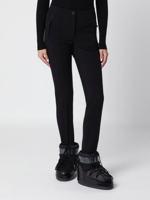 Moncler Grenoble Black trousers in stretch technical fabric