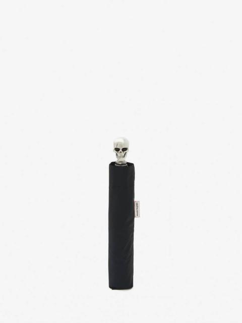Alexander McQueen Skull Folded Umbrella in Black