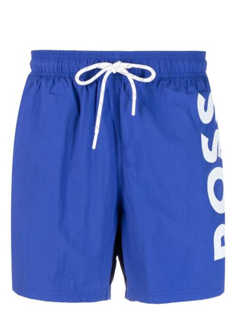 BOSS Octopus logo-print swim shorts