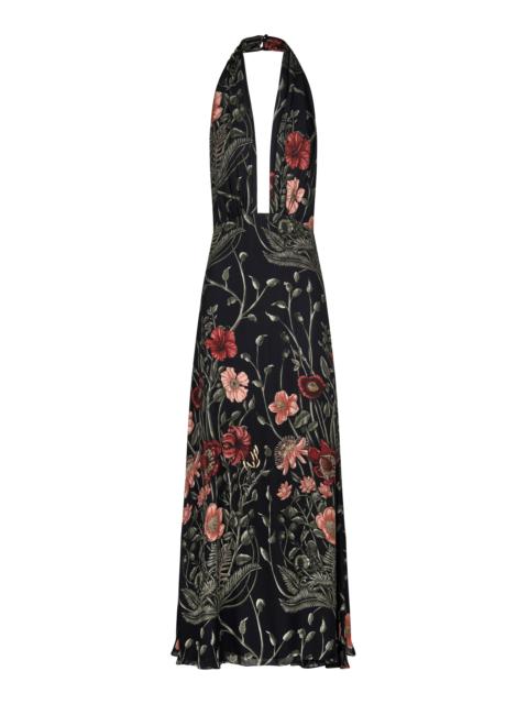 Johanna Ortiz New Destiny Silk Maxi Dress black