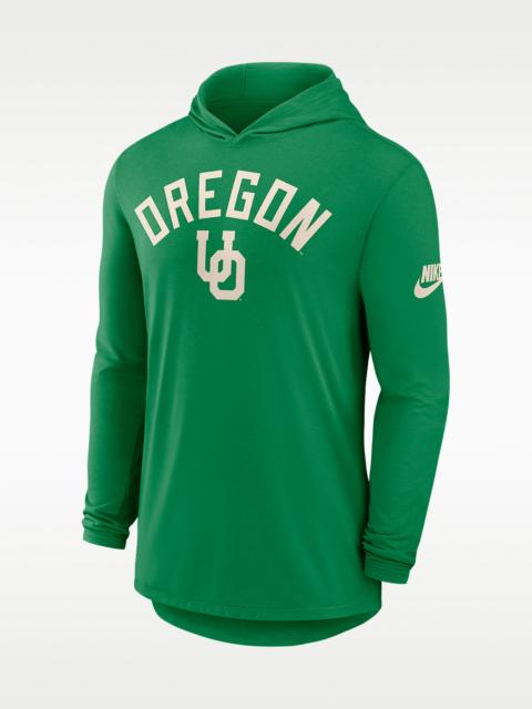 Nike Oregon Legacy Arch Men's Nike Dri-FIT College Long-Sleeve Hooded T-Shirt
