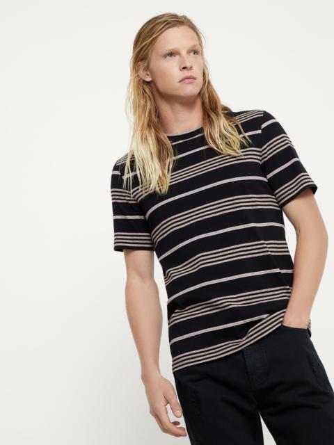 Brunello Cucinelli Cotton multi stripe jersey crew neck T-shirt