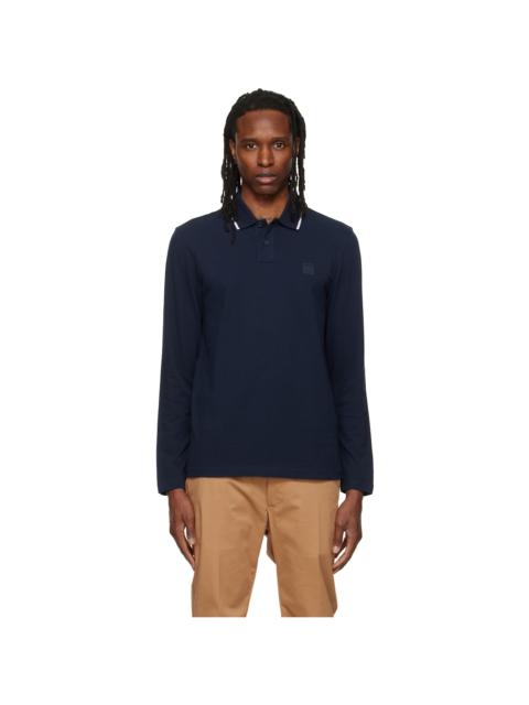 BOSS Navy Logo Patch Polo