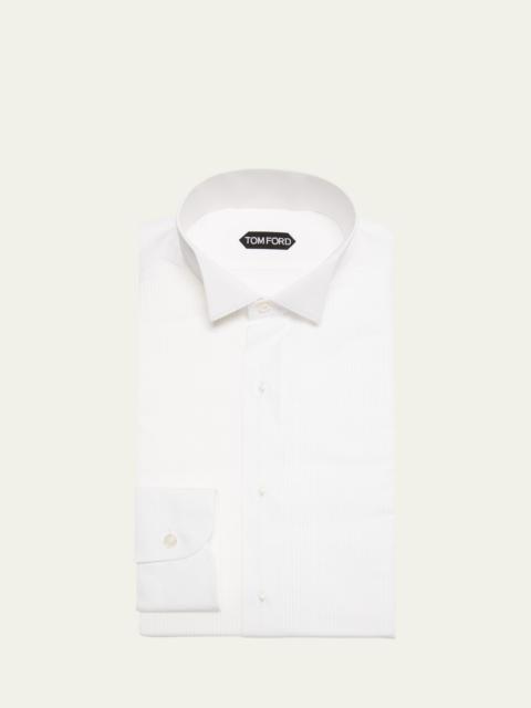 Men's Wingtip Plisse Formal Shirt