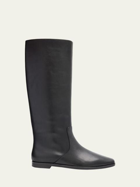 LOEFFLER RANDALL Tilly Flat Leather Knee-High Riding Boots