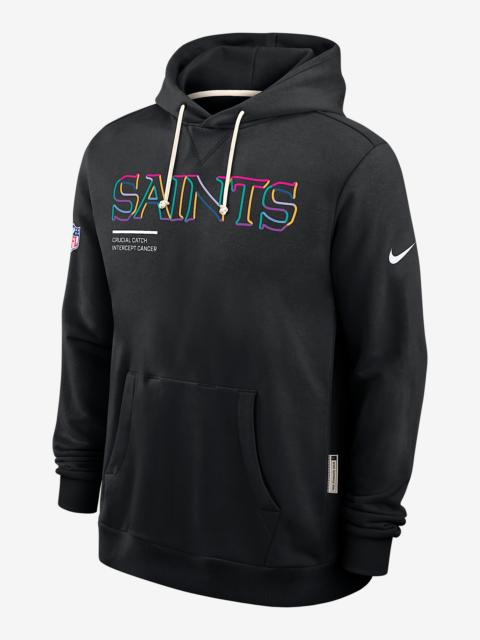 Nike New Orleans Saints Crucial Catch Sideline Men's Nike Dri-FIT NFL Pullover Hoodie