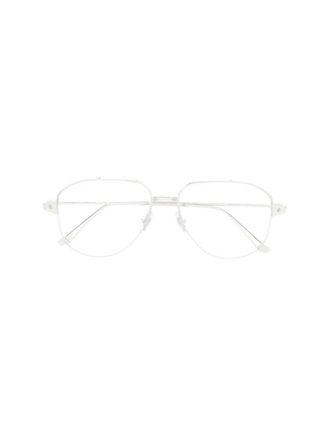 pilot-frame glasses