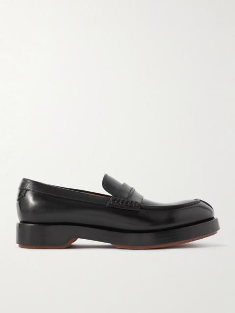 ZEGNA Udine Leather Penny Loafers Black