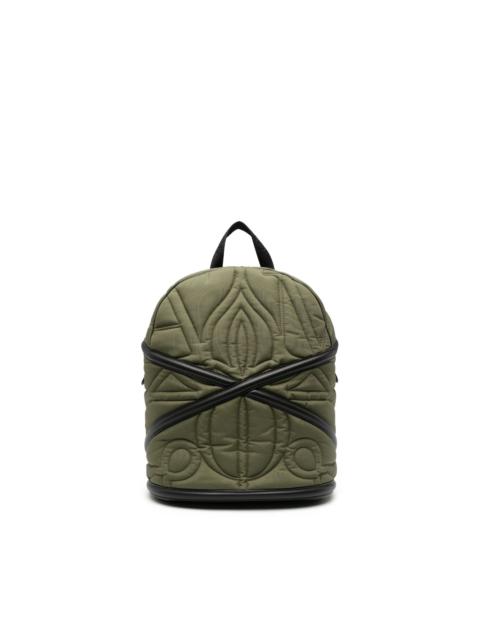 Pansies quilted backpack