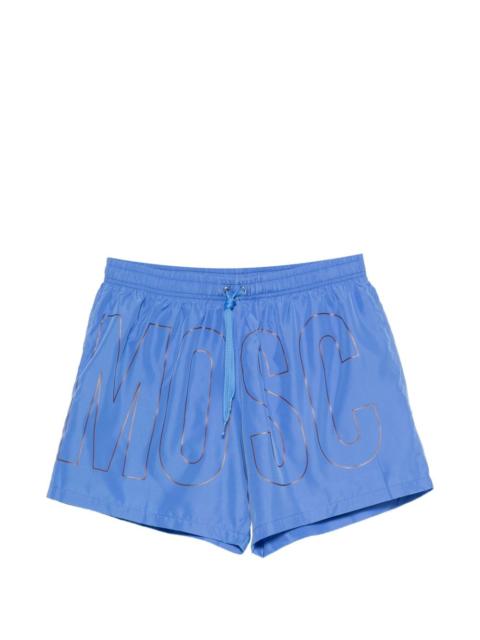 Moschino logo-print swim shorts