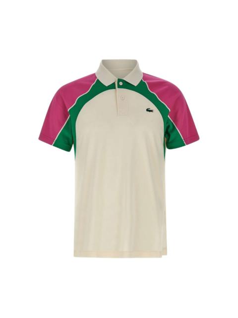 LACOSTE logo-patch polo shirt