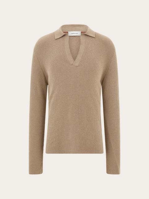 FERRAGAMO Long sleeve polo shirt