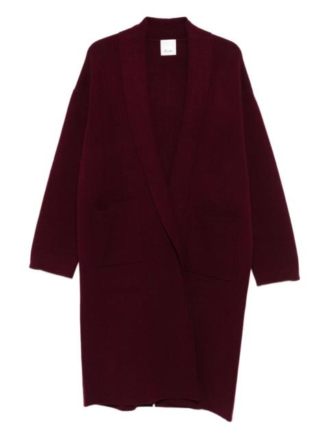 Allude open-front coat