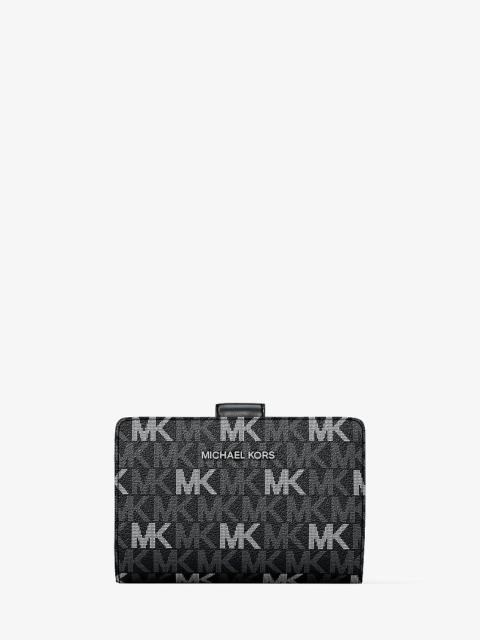 MICHAEL KORS Jet Set Travel Medium Signature Logo Billfold Wallet