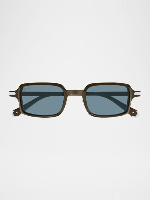 Cartier Unisex CT0539S Acetate Rectangle Sunglasses
