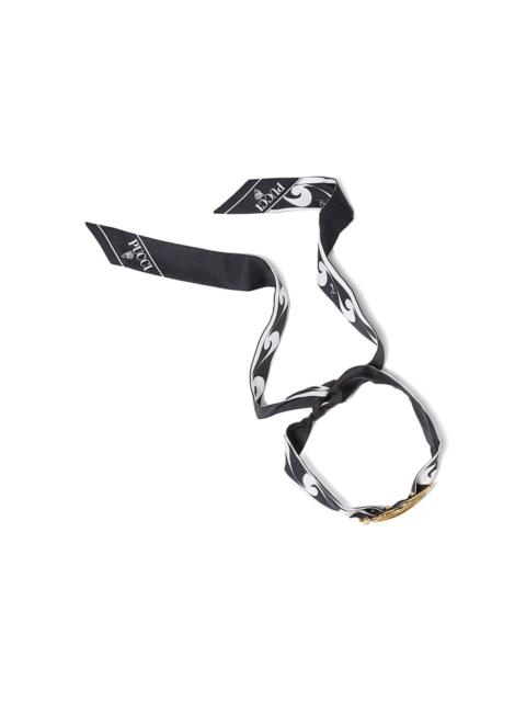 PUCCI scarf lip-ring choker