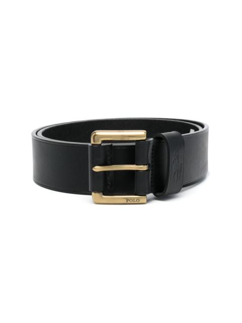 Polo Ralph Lauren embossed-logo leather belt