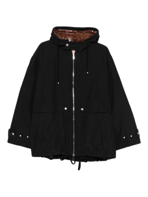 Plan C hooded zip-up coat