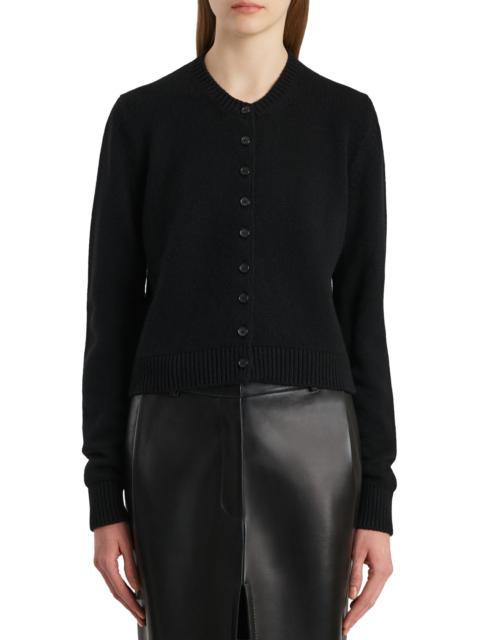 KHAITE Women's Everheart Cashmere Cardigan - Black
