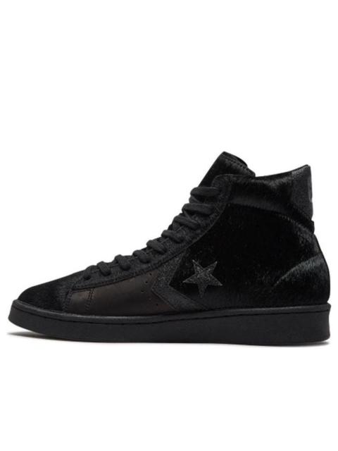 Converse 가로 프로 가죽 '블랙 포니 헤어' 165751C