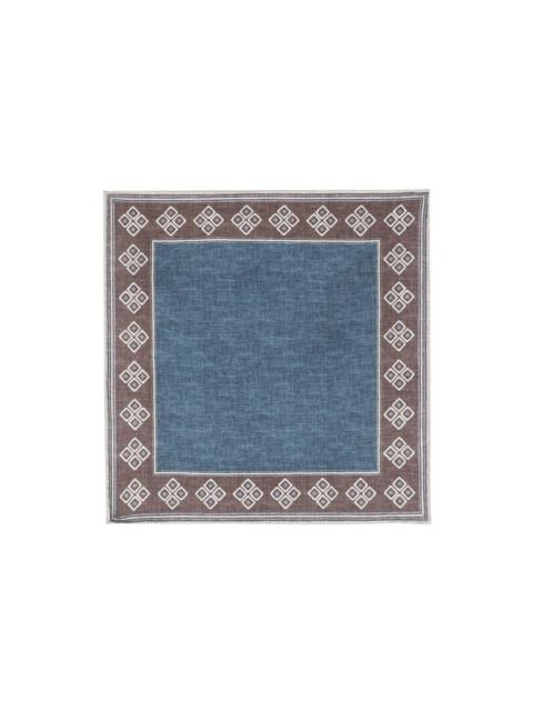 Brunello Cucinelli silk mix-print scarf