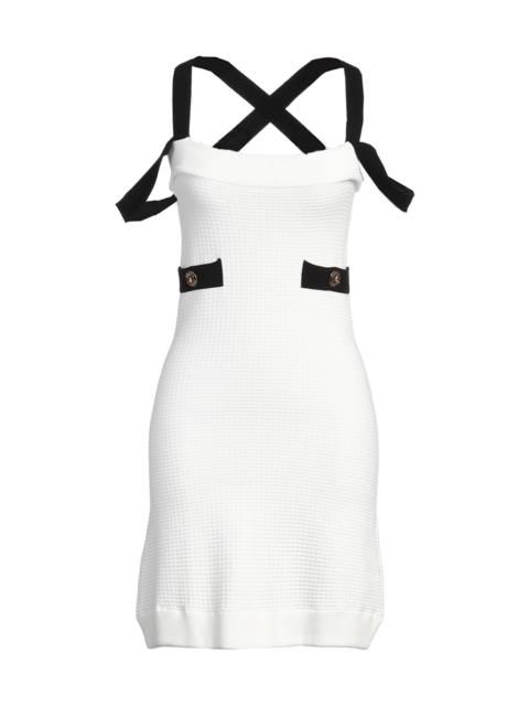 PATOU Embellished waffle-knit mini dress