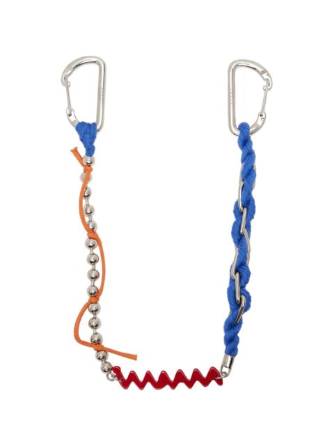 Marni Multicolor Enamel Marni Symbol Double Hook Charm Wallet Chain