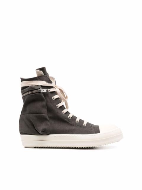 high-top lace-up sneakers