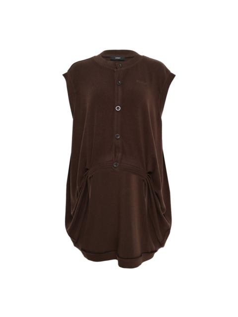 BONBOM Front Tuck-In-Drape Sleeveless