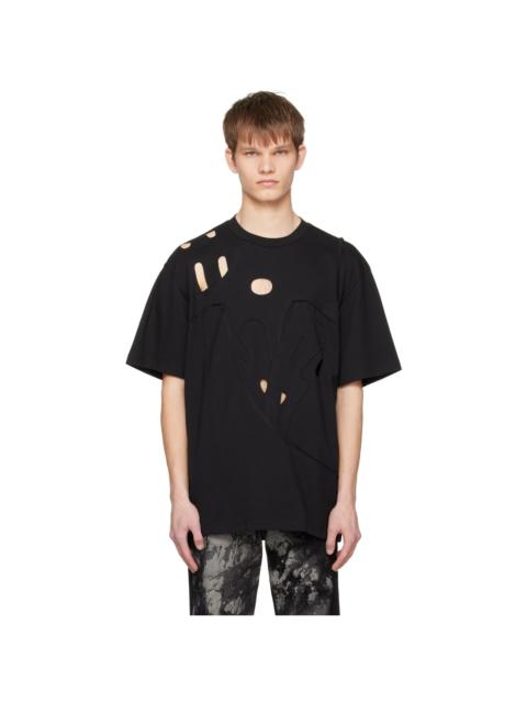 Black Cutout T-Shirt