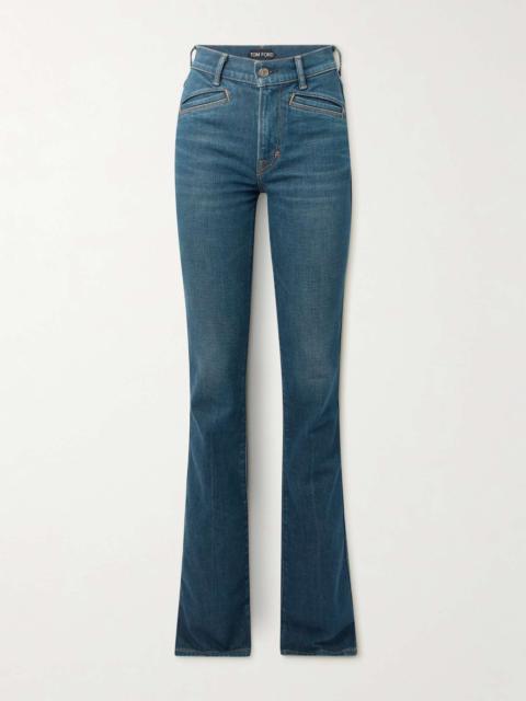TOM FORD Mid-rise flared jeans Blue