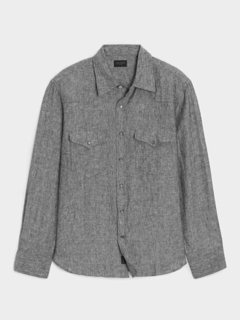 TODD SNYDER Linen Western Shirt