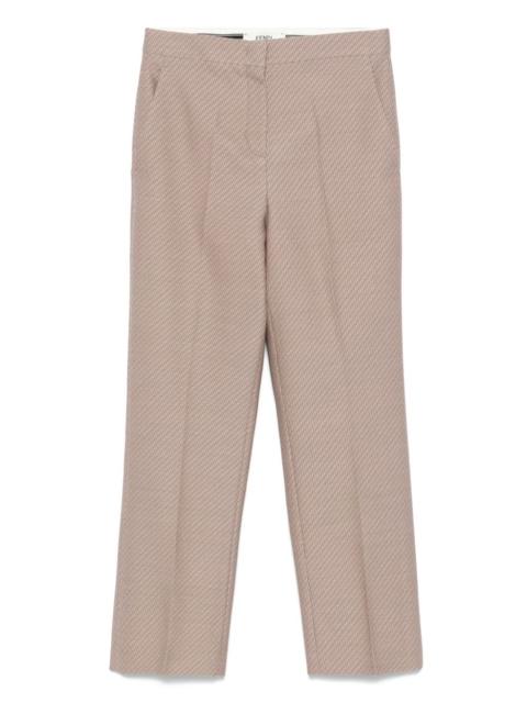 FENDI FF-jacquard trousers