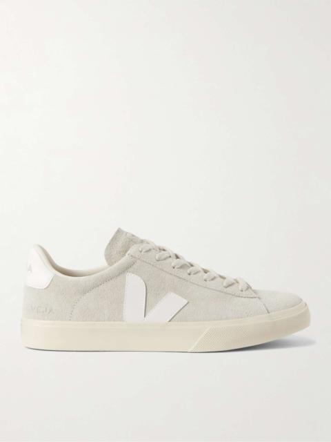 Campo Leather-Trimmed Suede Sneakers