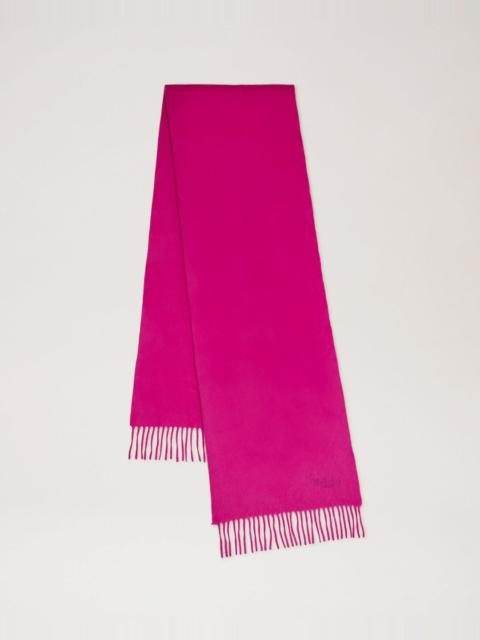 Mulberry Small Solid Merino Wool Scarf Mulberry Pink Merino Wool
