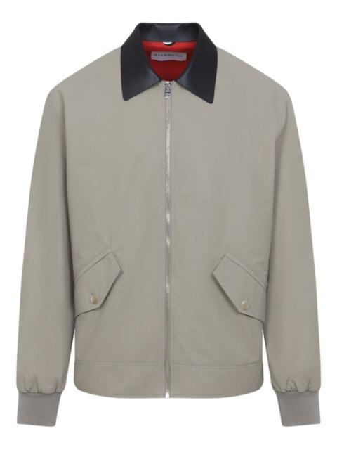 Givenchy contrast-collar bomber jacket