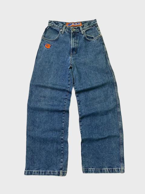 Other brands JNCO × Vintage - Crazy Vintage Jnco 1031 Embroidered Girlie Stuff Baggy Denim