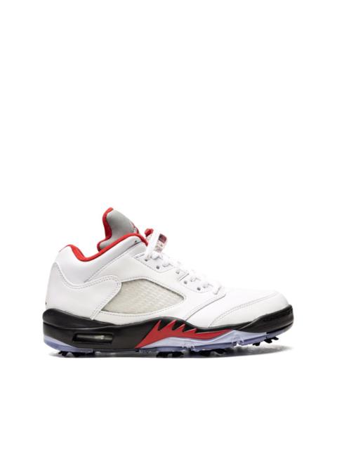 Air Jordan 5 Low Golf "Fire Red - Silver Tongue" sneakers