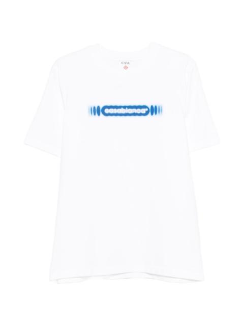 CASABLANCA radiating-logo T-shirt