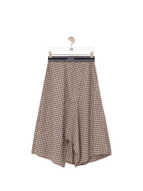 Loewe Asymmetric skirt in cotton